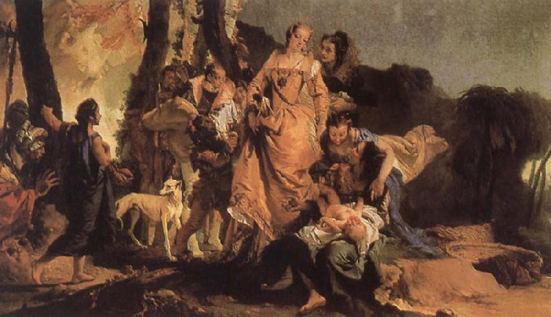 Giovanni Battista Tiepolo The Finding of Moses Sweden oil painting art